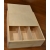 Pudełko drewniane prostokątne na trzy wina 36x30x11 cm, zasuwane